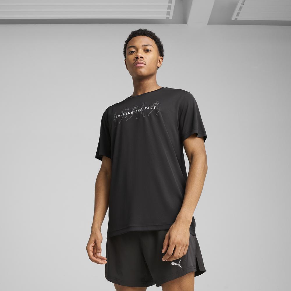 PUMA 跑步系列Illustration圖樣短袖T恤 男性