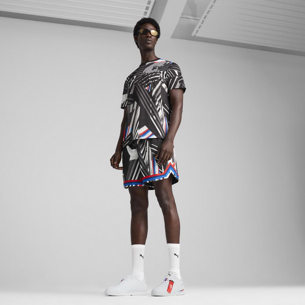 PUMA BMW系列MMS印花短袖T恤 男性