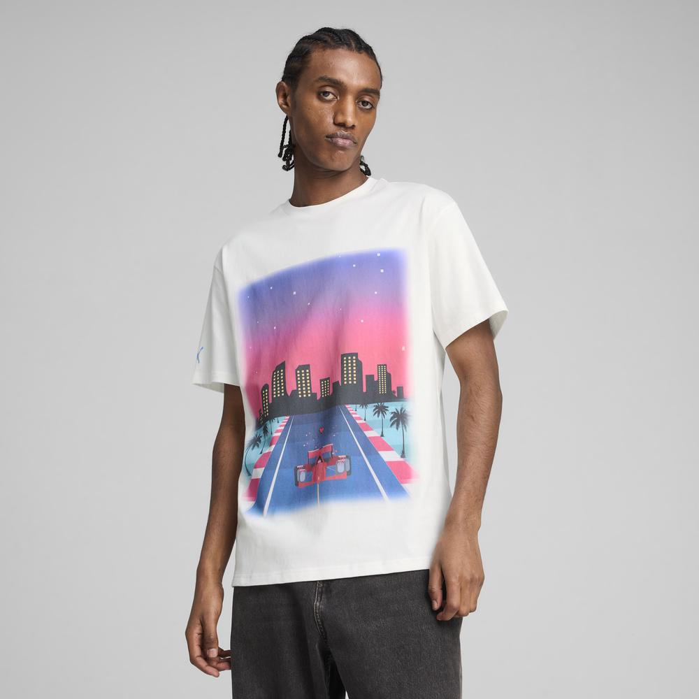 PUMA 法拉利經典系列邁阿密圖樣短袖T恤 男性