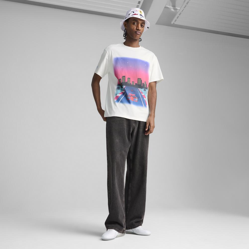 PUMA 法拉利經典系列邁阿密圖樣短袖T恤 男性