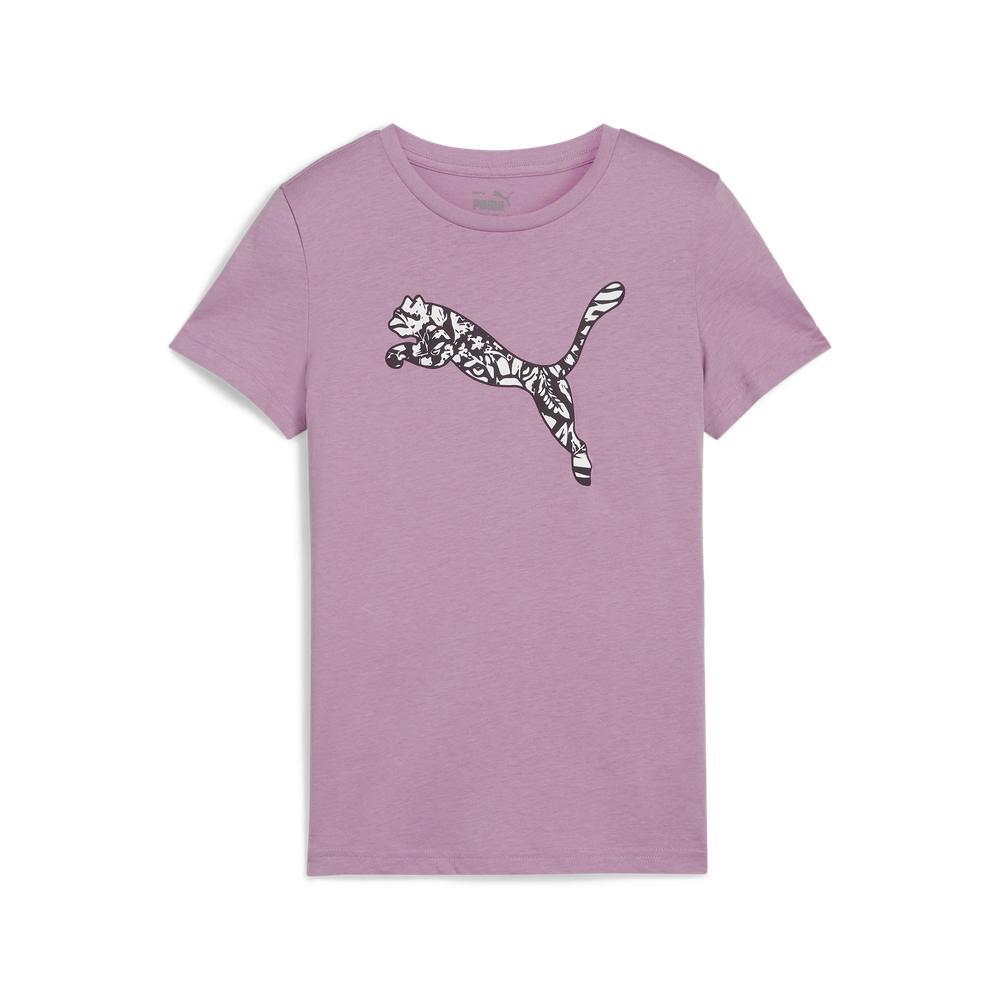 PUMA 基本系列Ess+ Tropicat跳豹圖樣短袖T恤 女童