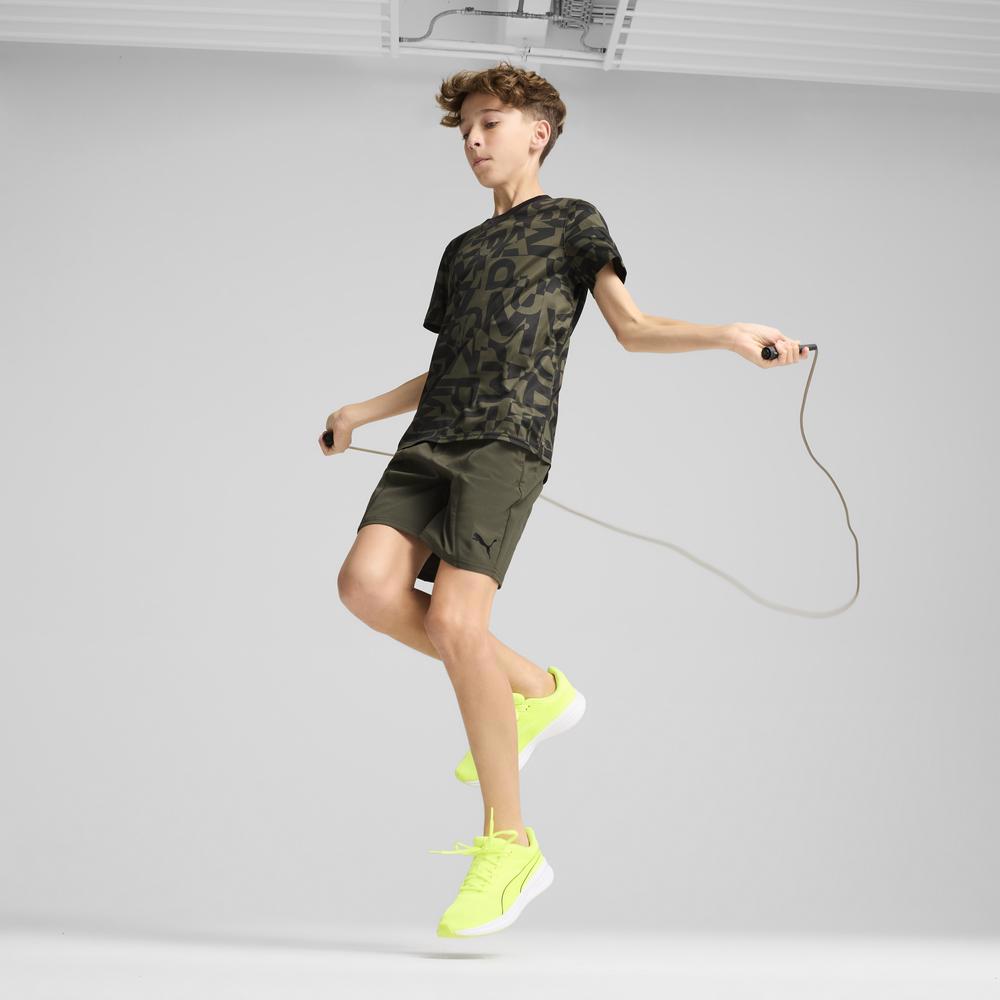 PUMA 基本系列Puma Fit印花短袖T恤 男童