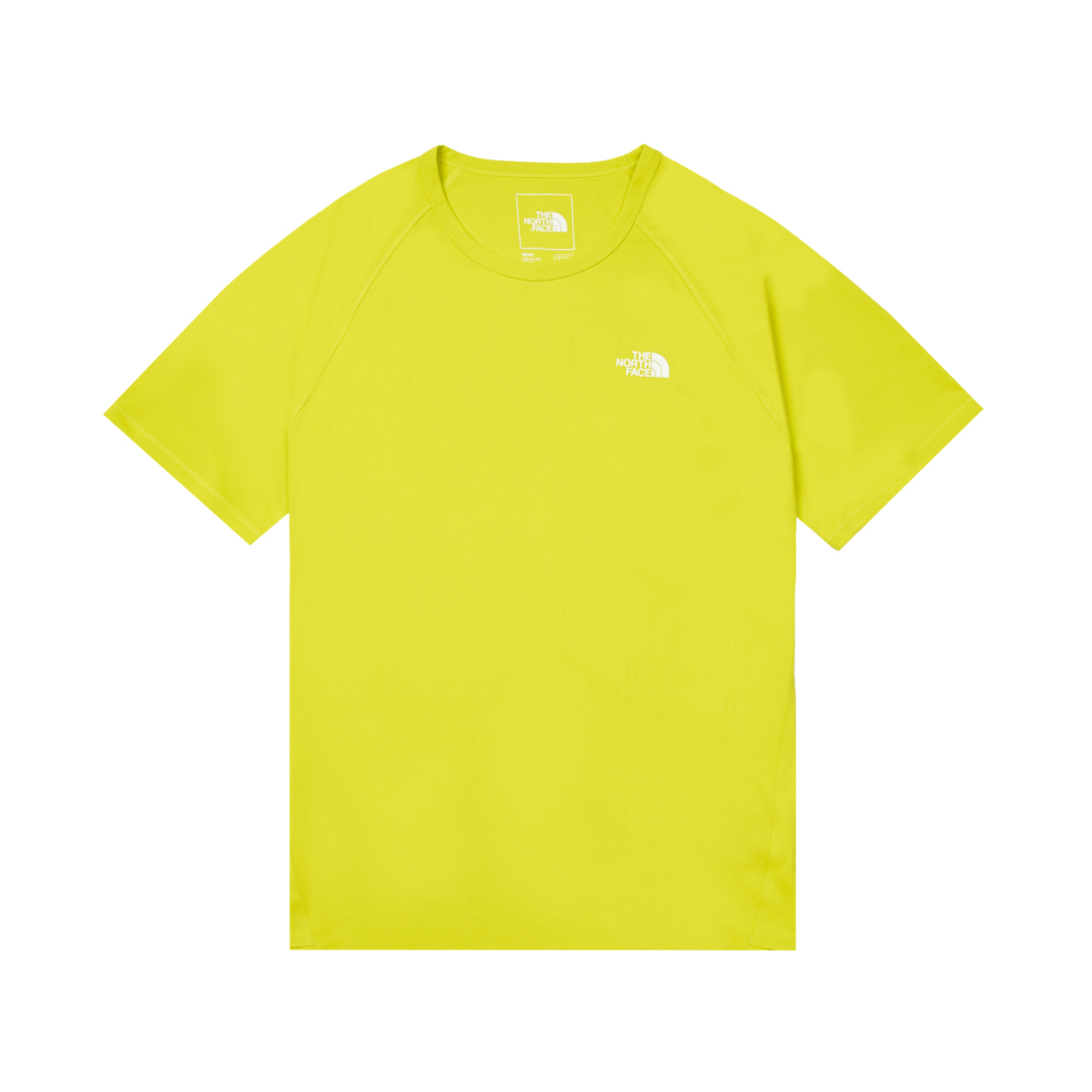 The North Face北面男款綠色UPF防曬短袖T恤｜87W7JE3