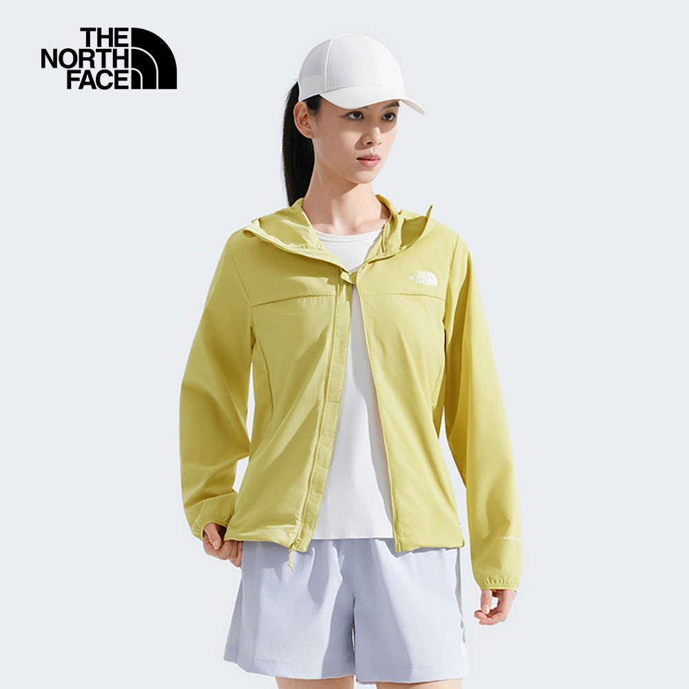 The North Face北面女款卡其色UPF防曬防風外套｜8BWB0UO