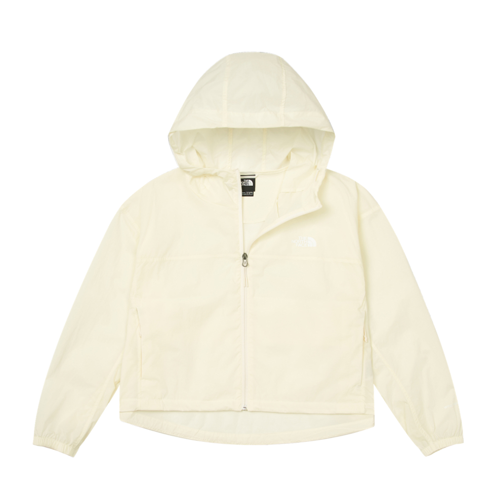 The North Face北面女款米白色DWR防潑水防風外套｜8C12QLI