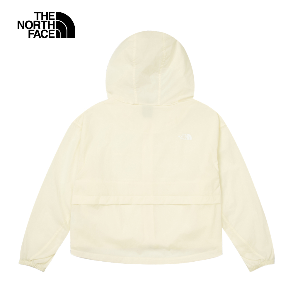 The North Face北面女款米白色DWR防潑水防風外套｜8C12QLI