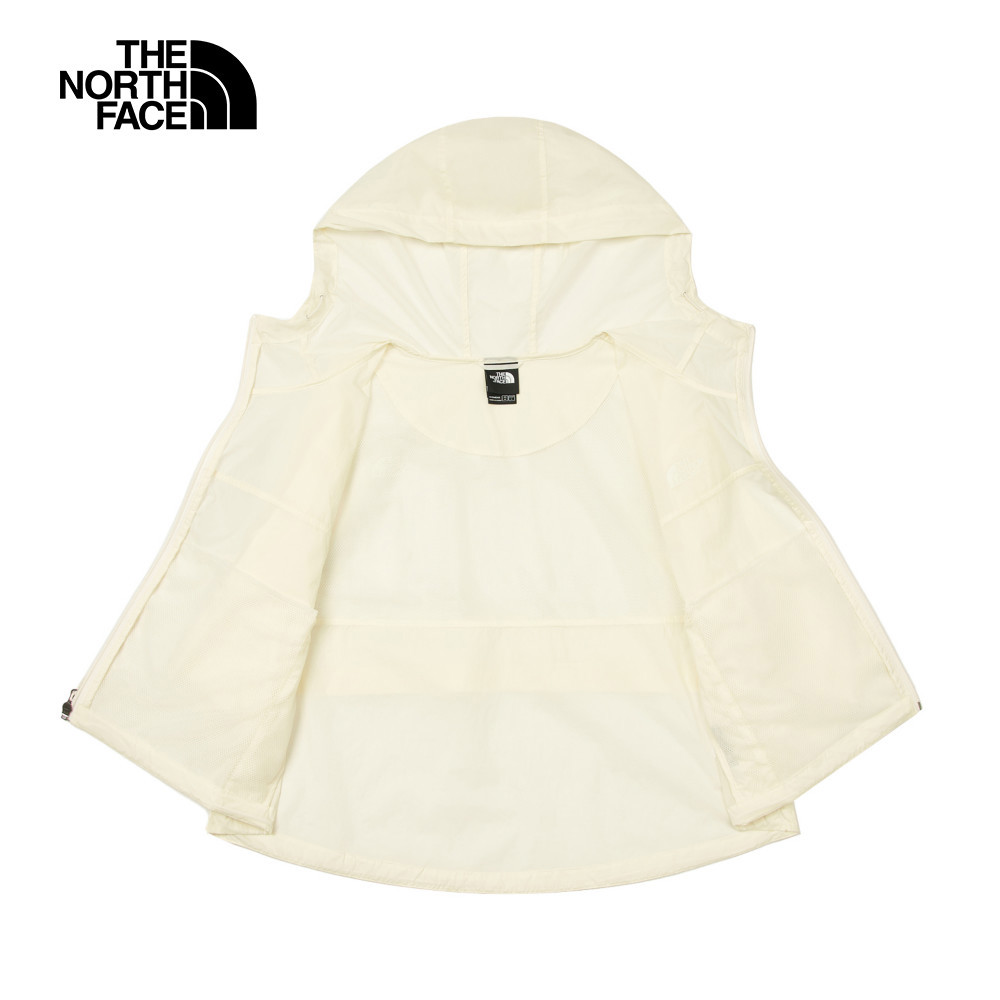 The North Face北面女款米白色DWR防潑水防風外套｜8C12QLI