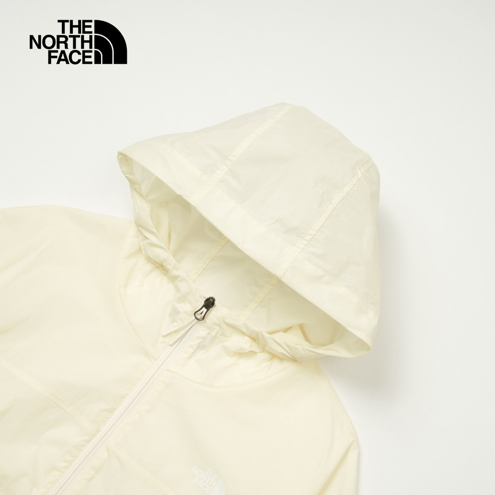 The North Face北面女款米白色DWR防潑水防風外套｜8C12QLI