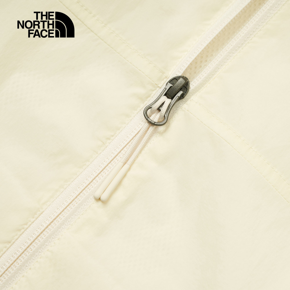 The North Face北面女款米白色DWR防潑水防風外套｜8C12QLI