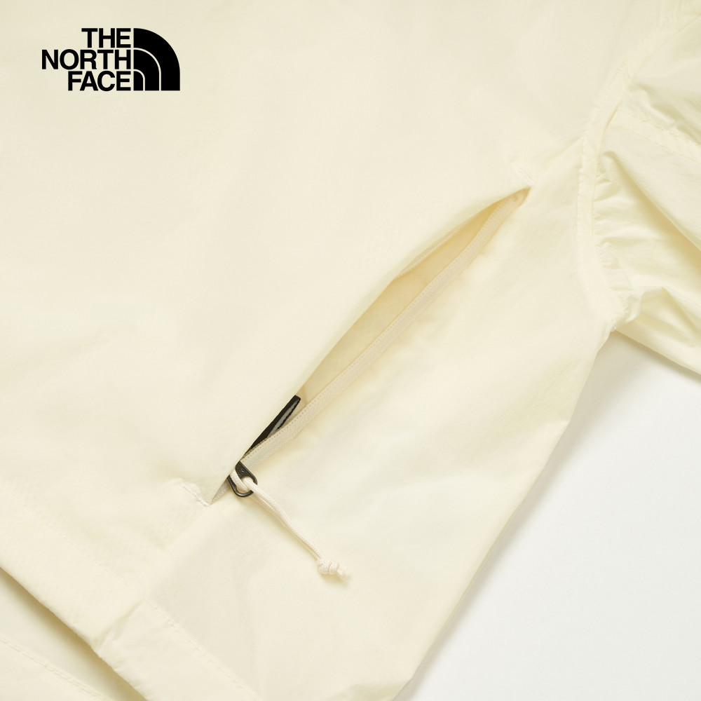 The North Face北面女款米白色DWR防潑水防風外套｜8C12QLI