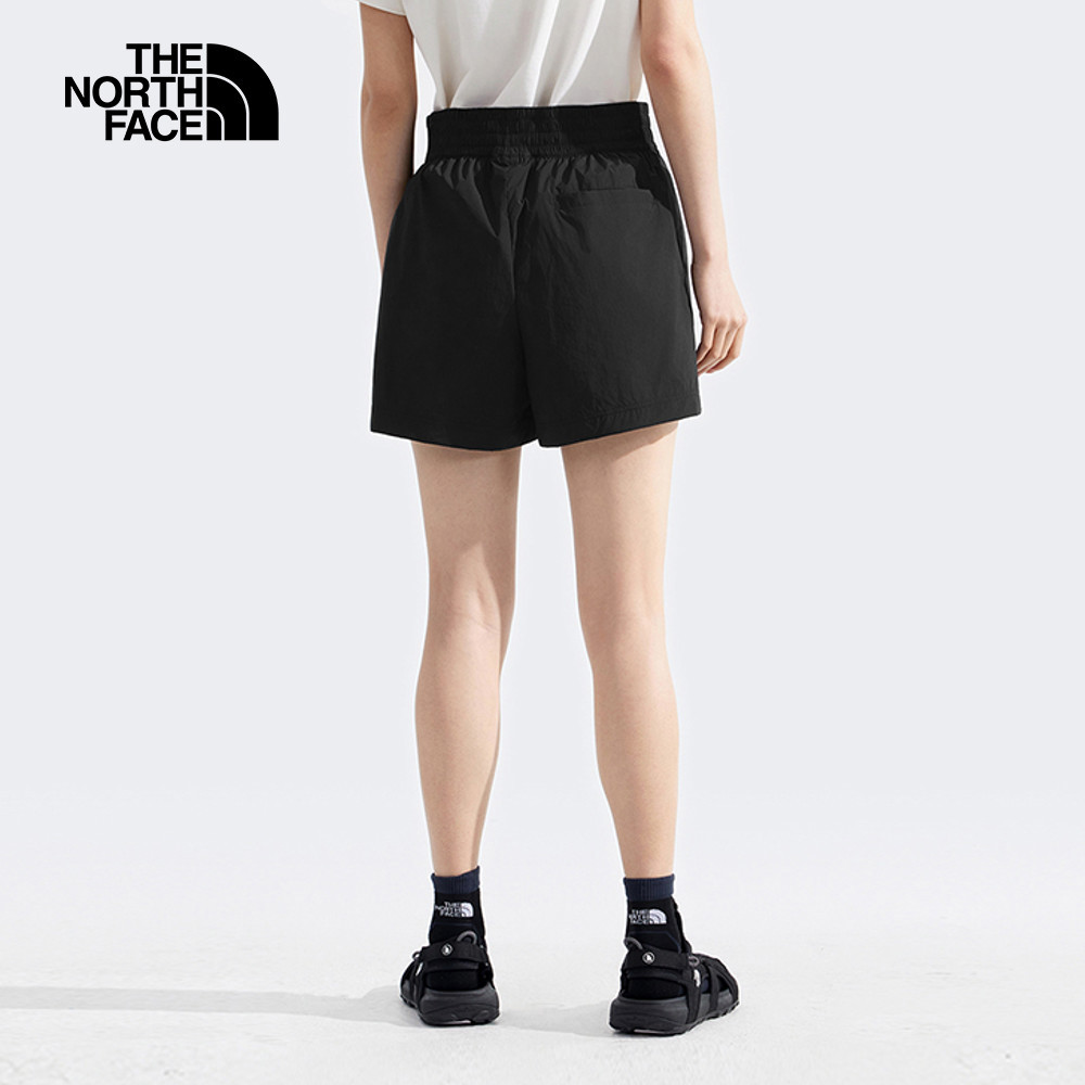 The North Face北面女款黑色DWR防潑水短褲｜8C5AJK3
