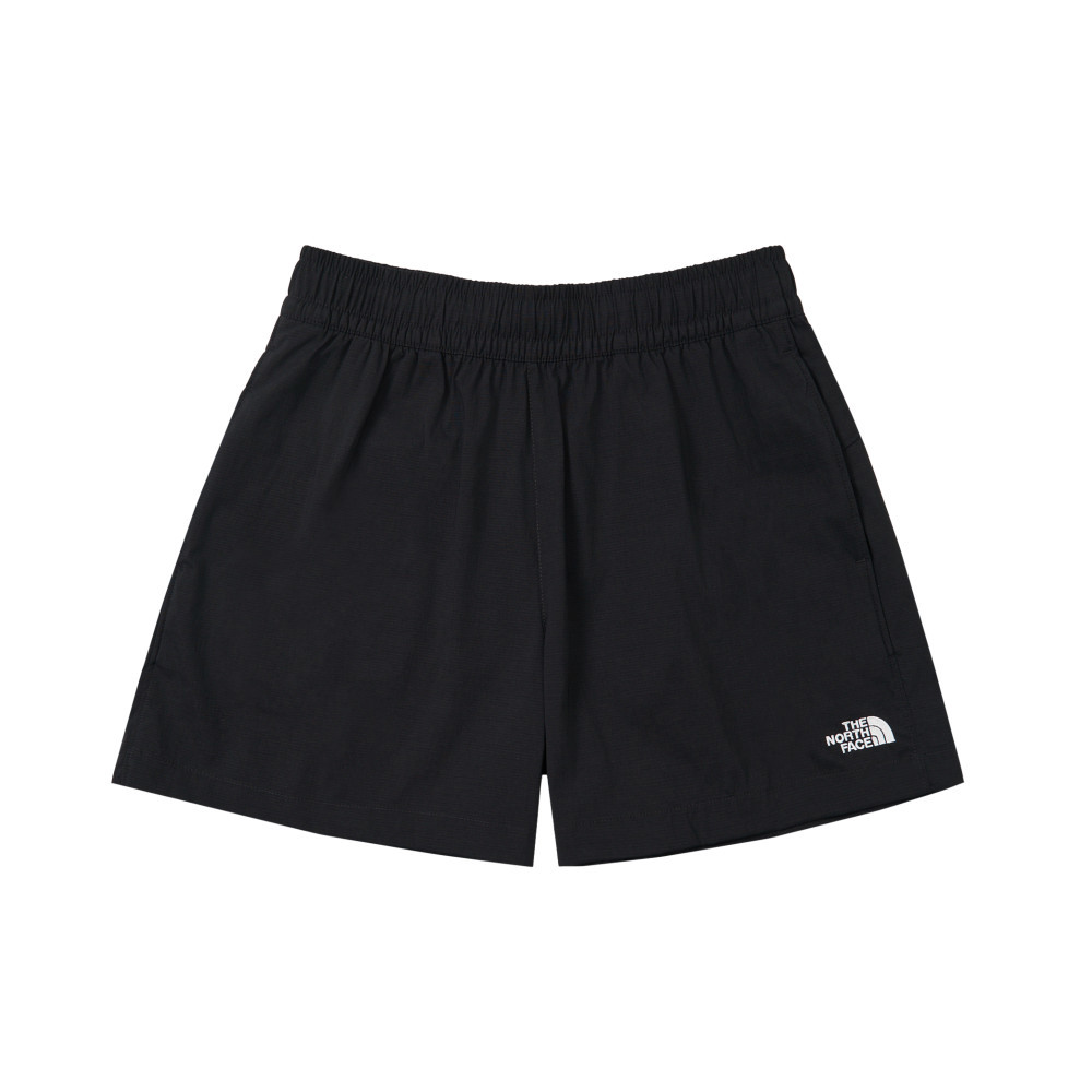 The North Face北面女款黑色DWR防潑水短褲｜8DFNJK3