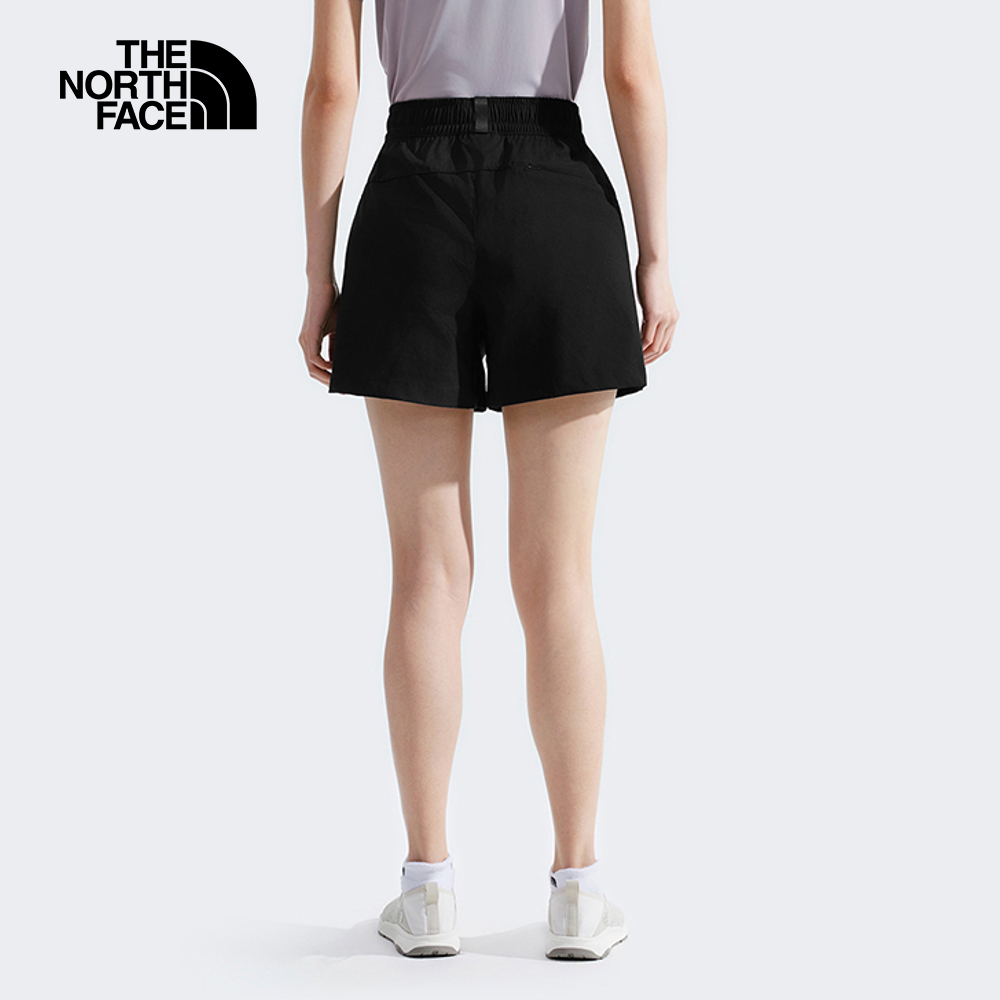 The North Face北面女款黑色DWR防潑水短褲｜8DFNJK3