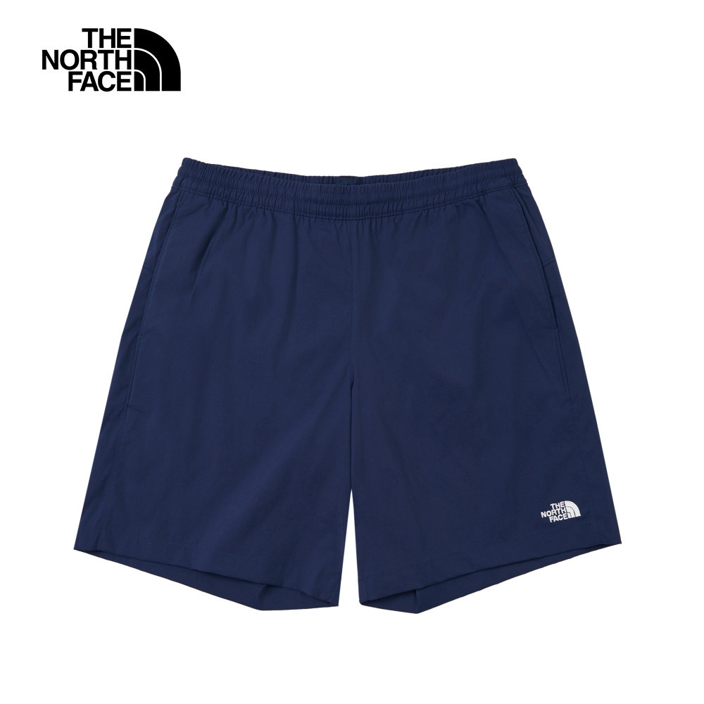 The North Face北面男款藍色DWR防潑水短褲｜8DFV8K2
