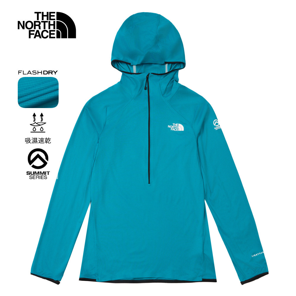 女款藍色UPF防曬長袖上衣｜8BM66GO