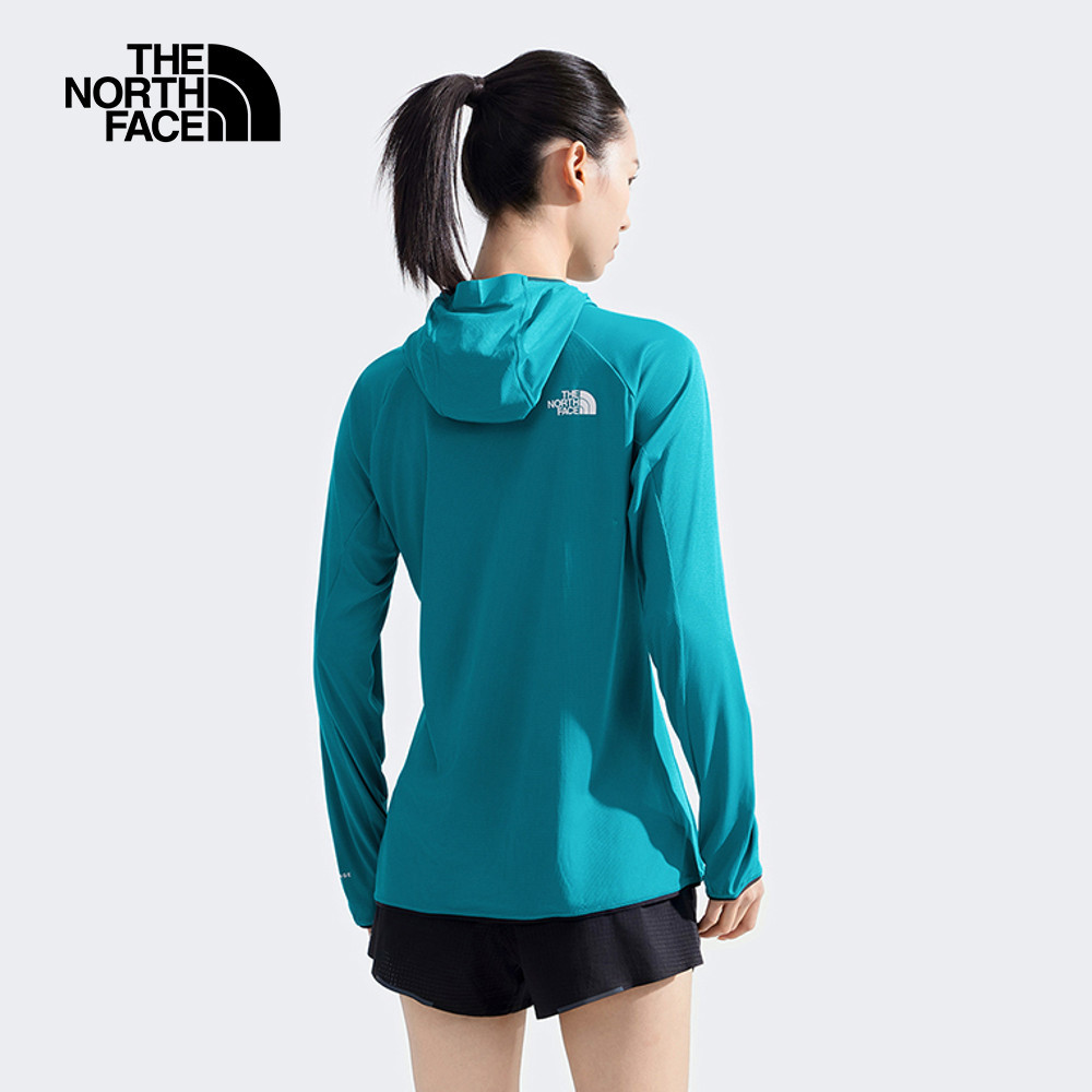 女款藍色UPF防曬長袖上衣｜8BM66GO