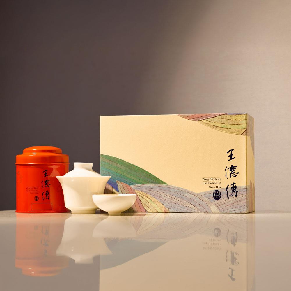 【德傳茶葉禮盒 | 向陽】四季烏龍100g+北埔東方美人30g-王德傳