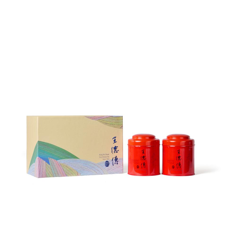 【德傳茶葉禮盒 | 向陽】金萱烏龍100g+特焙清香烏龍100g-王德傳