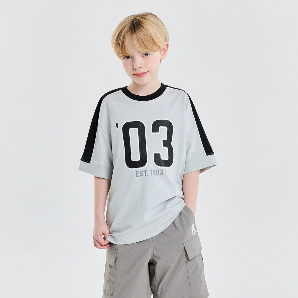 MLB KIDS 短袖T恤 童裝 Varsity系列 紐約洋基隊 (7ATSV0353-50GRL)