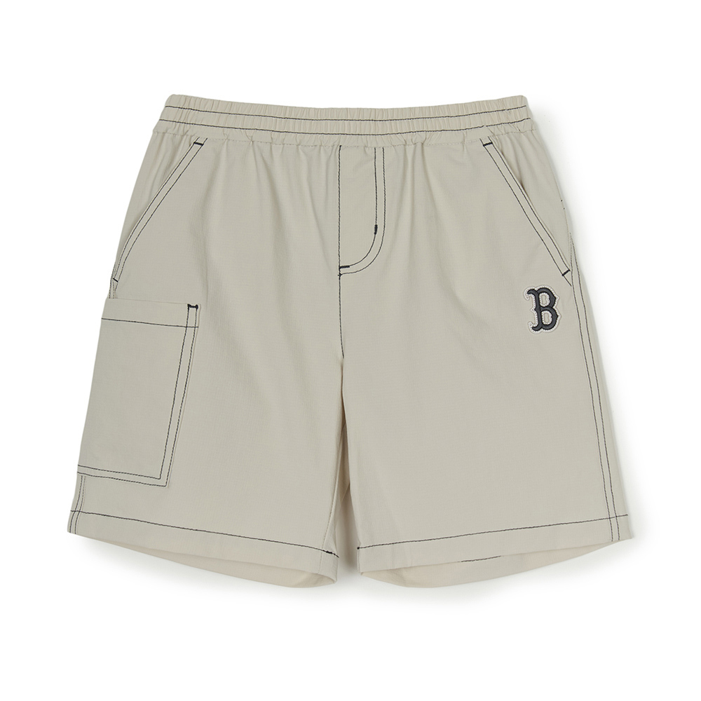 MLB KIDS 運動短褲 童裝 波士頓紅襪隊 (7ASMB0553-43CRM)