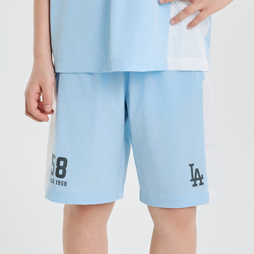 MLB KIDS 運動短褲 童裝 Varsity系列 洛杉磯道奇隊 (7ASMV0253-07SBL)