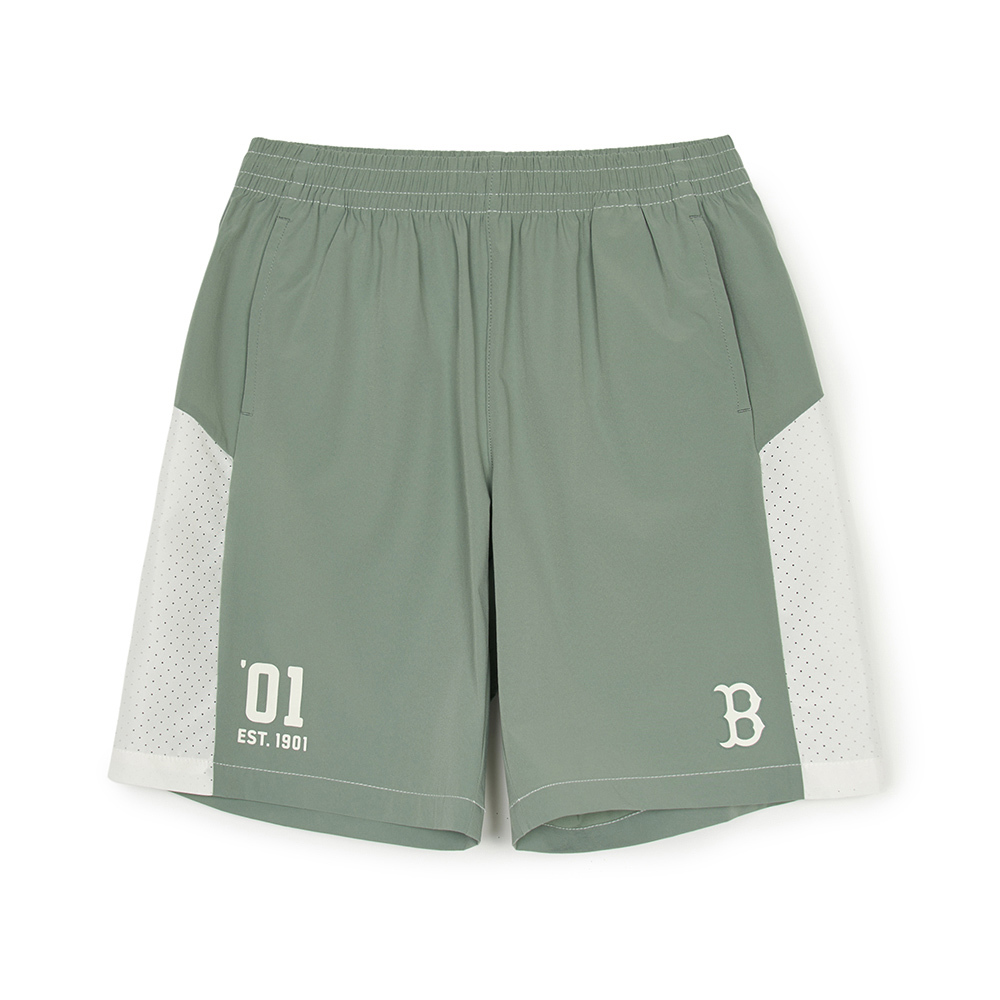 MLB KIDS 運動短褲 童裝 Varsity系列 波士頓紅襪隊 (7ASMV0253-43KAM)