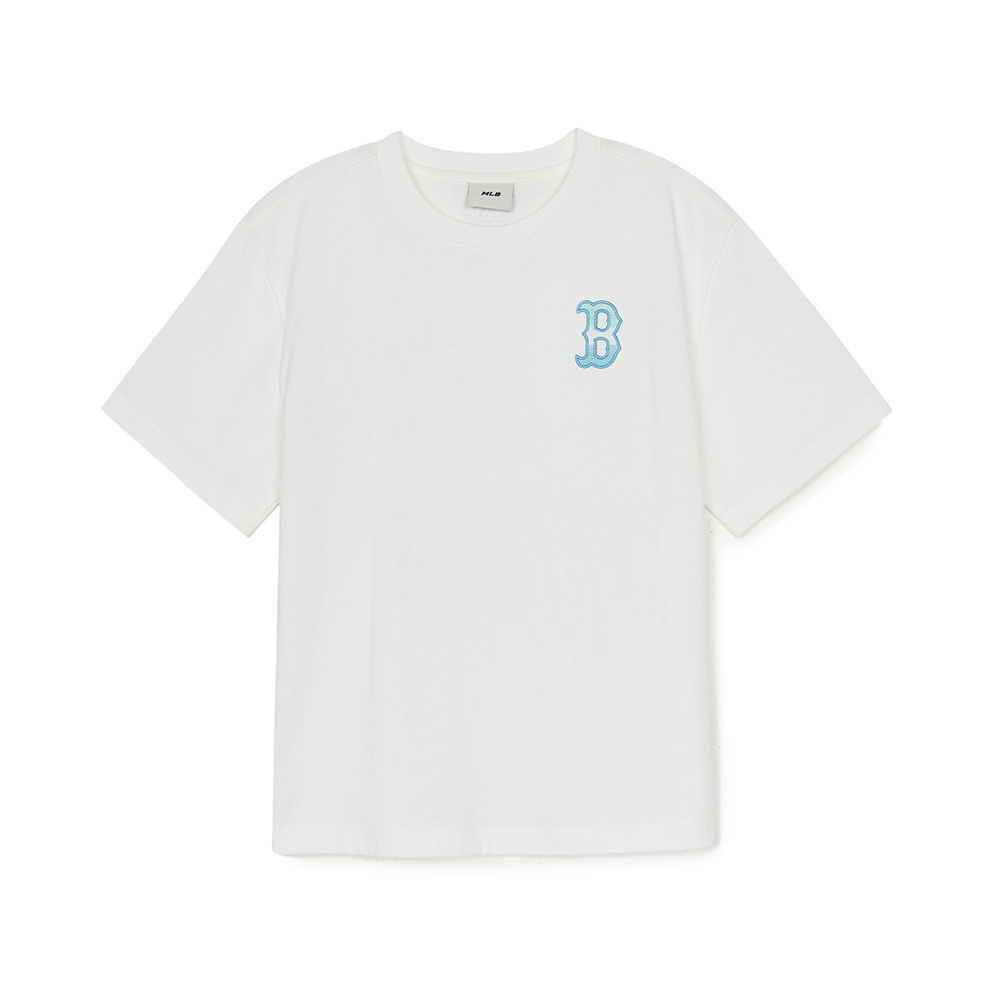 MLB KIDS 涼感 速乾短袖T恤 童裝 Monogram系列 波士頓紅襪隊 (7ATSM0353-43WHS)