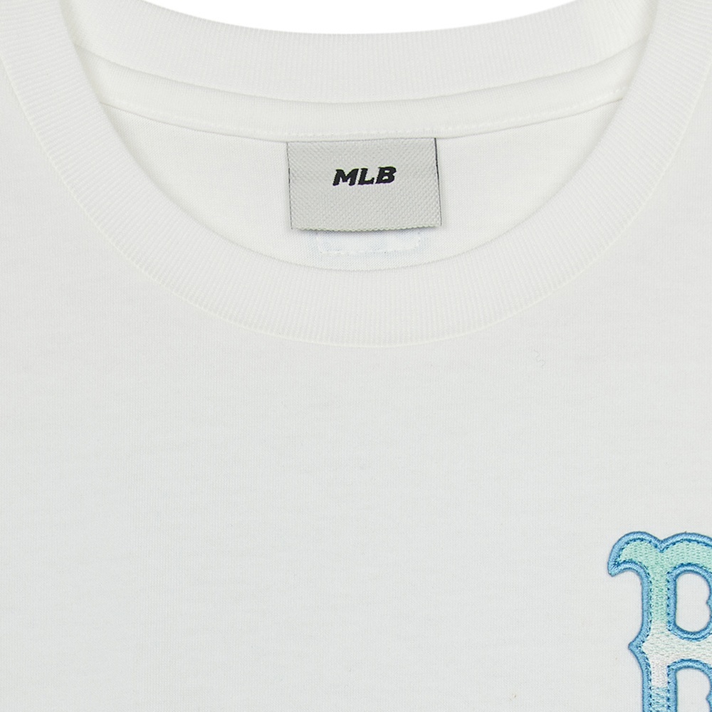 MLB KIDS 涼感 速乾短袖T恤 童裝 Monogram系列 波士頓紅襪隊 (7ATSM0353-43WHS)