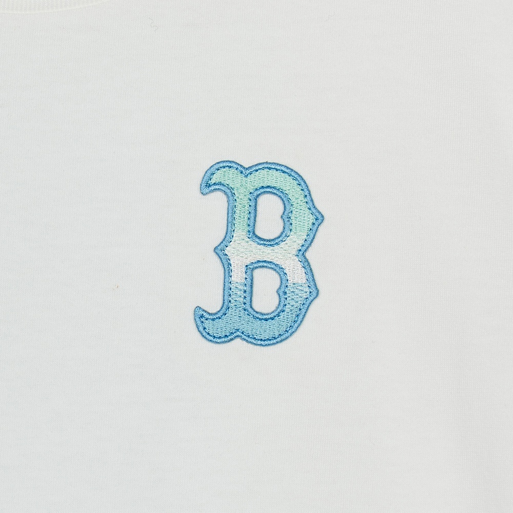 MLB KIDS 涼感 速乾短袖T恤 童裝 Monogram系列 波士頓紅襪隊 (7ATSM0353-43WHS)