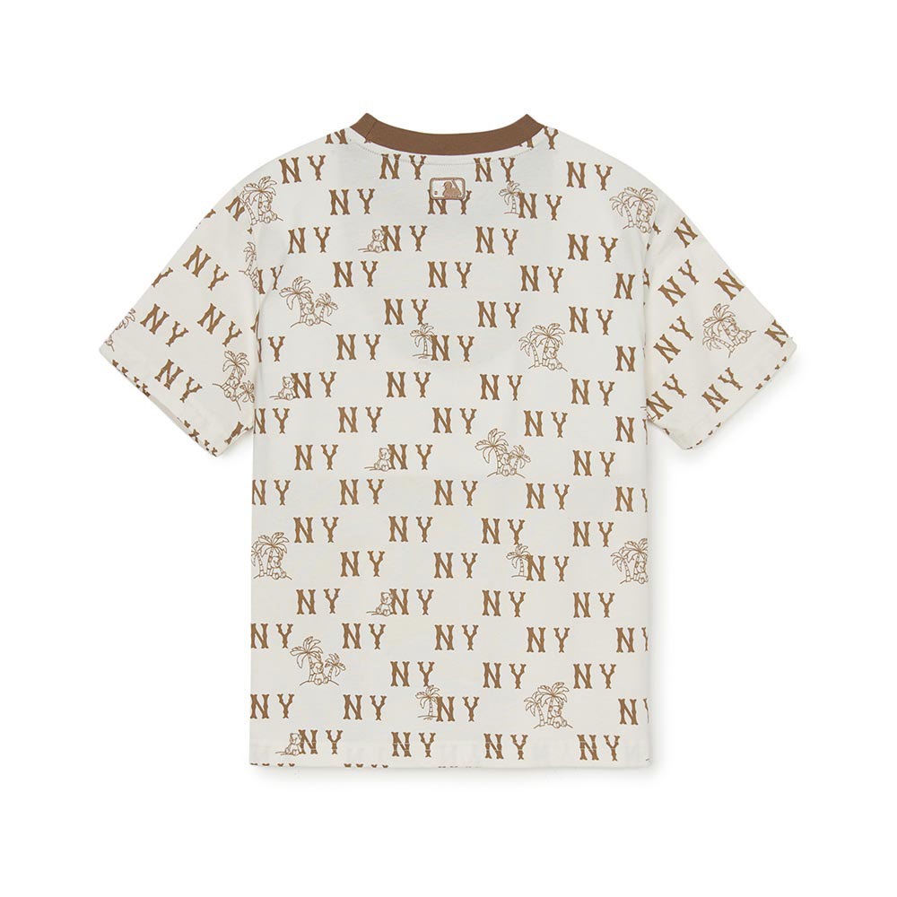 MLB KIDS 短袖T恤 童裝 Monogram系列 紐約洋基隊 (7ATSM0653-50CRS)