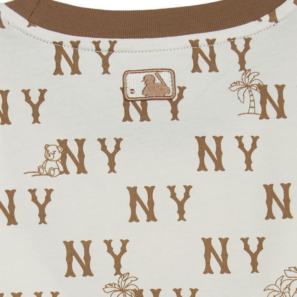 MLB KIDS 短袖T恤 童裝 Monogram系列 紐約洋基隊 (7ATSM0653-50CRS)