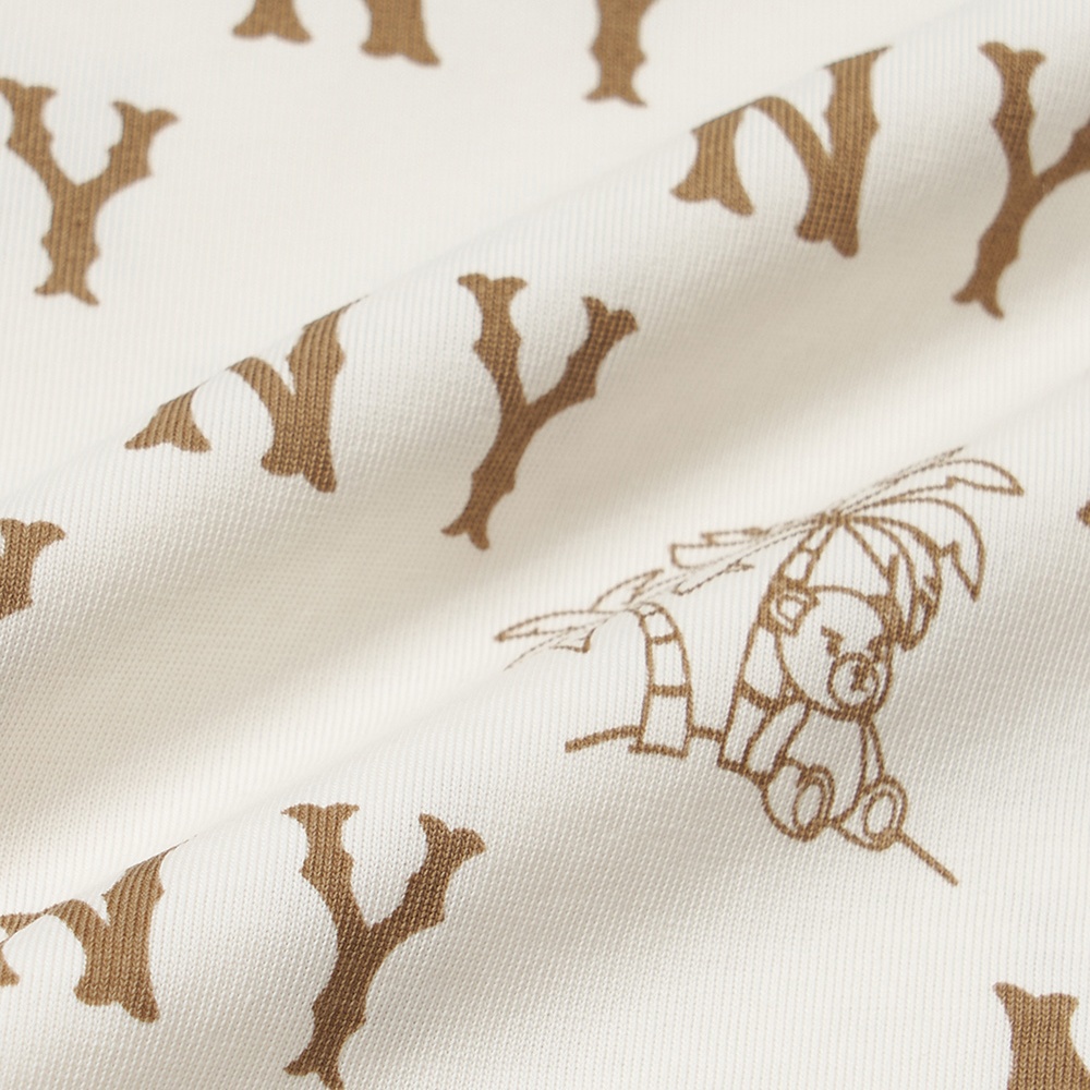 MLB KIDS 短袖T恤 童裝 Monogram系列 紐約洋基隊 (7ATSM0653-50CRS)