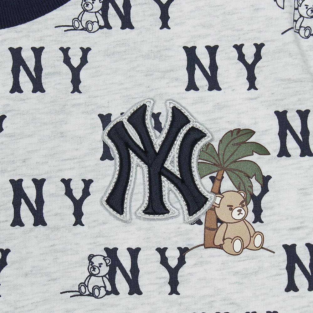 MLB KIDS 短袖T恤 童裝 Monogram系列 紐約洋基隊 (7ATSM0653-50MGL)
