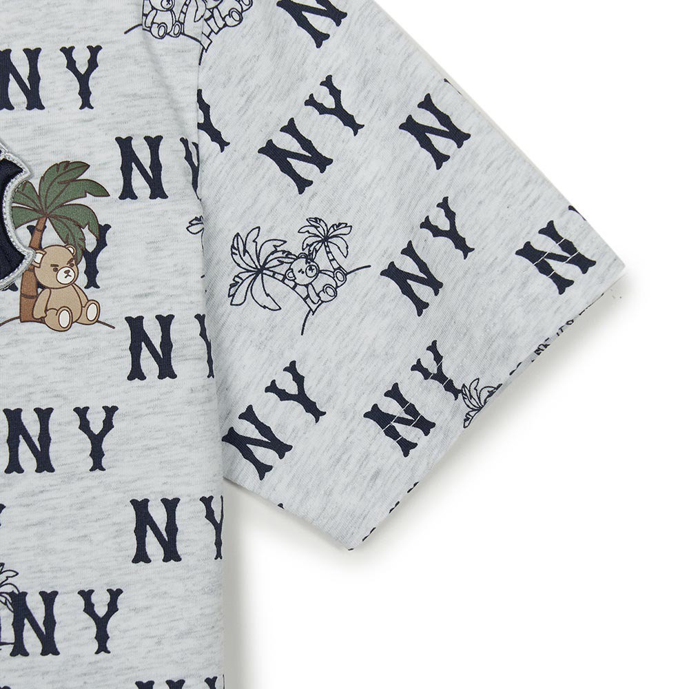MLB KIDS 短袖T恤 童裝 Monogram系列 紐約洋基隊 (7ATSM0653-50MGL)