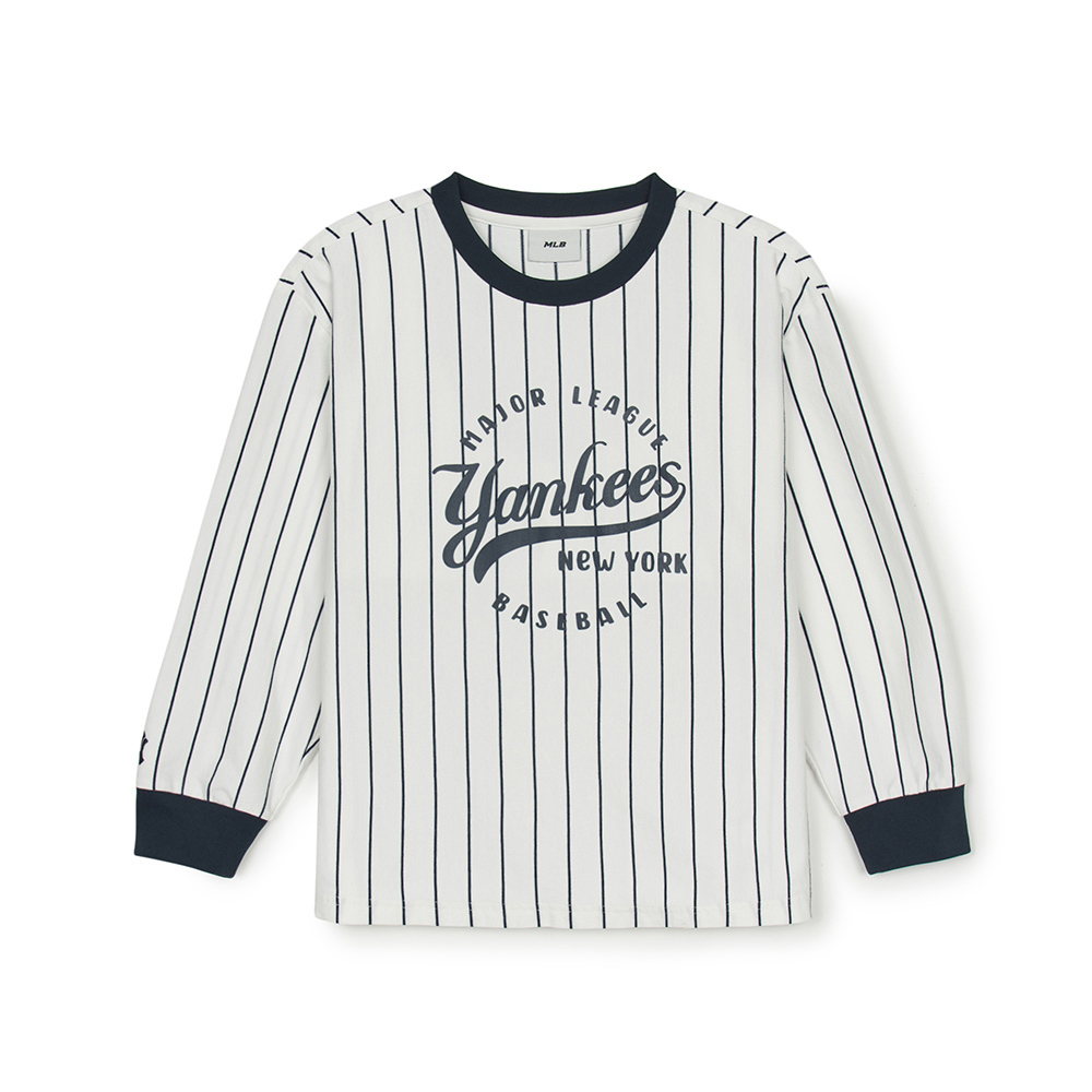 MLB KIDS 長袖T恤 童裝 Varsity系列 紐約洋基隊 (7ATSV0851-50IVS)