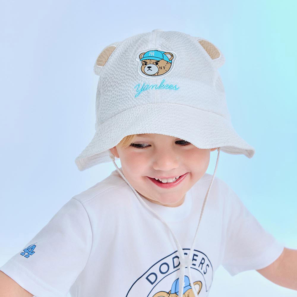 MLB KIDS 漁夫帽 童帽 Mega Bear系列 紐約洋基隊 (7AHTC015N-50CRS)