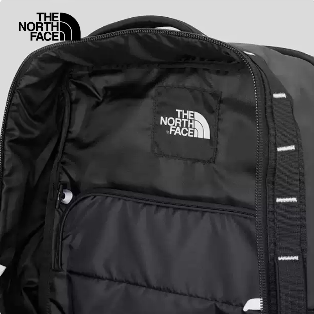 The North Face北面男女款黑色DWR防潑水休閒後背包｜81DNKT0