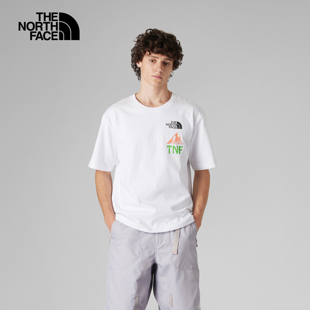 UE男款白色純棉短袖T恤｜8CKKFN4