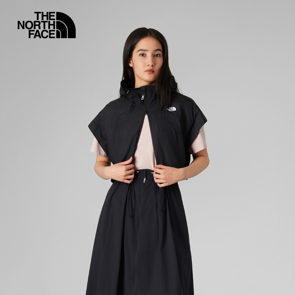 The North Face UE女款黑色DWR防潑水可拆卸連身裙｜8CKYJK3－動感運動商城