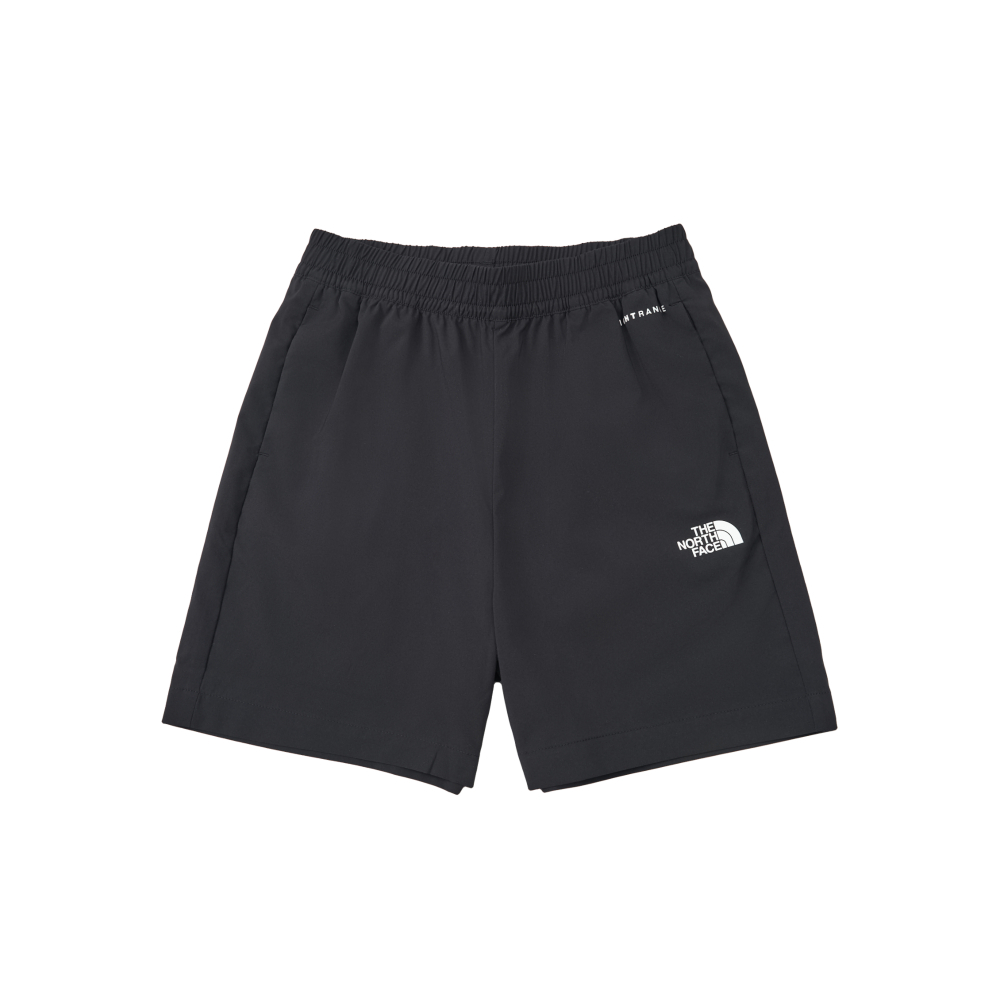 The North Face北面兒童黑色UPF防曬短褲｜8C0HJK3
