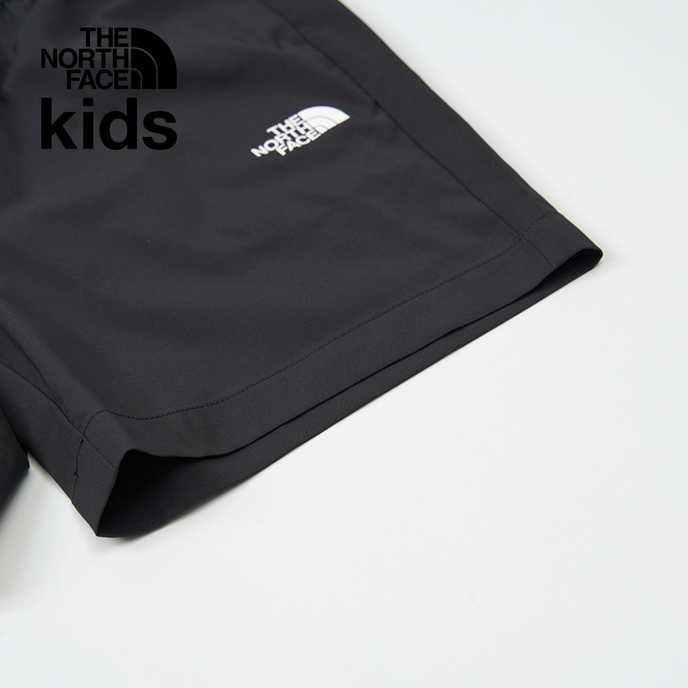 The North Face北面兒童黑色UPF防曬短褲｜8C0HJK3