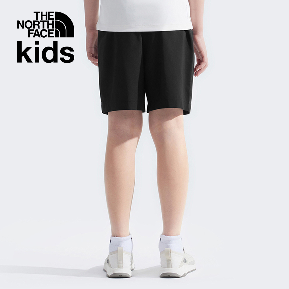 The North Face北面兒童黑色UPF防曬短褲｜8C0HJK3