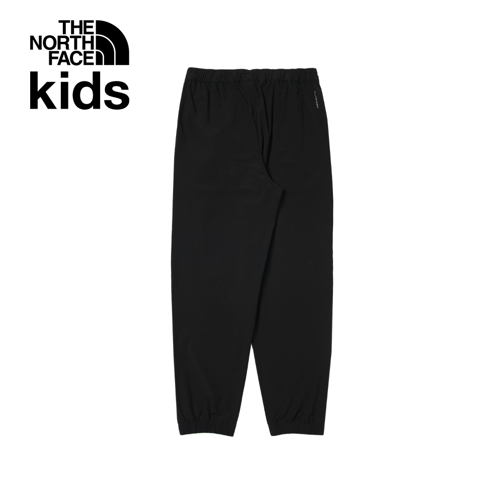 The North Face北面兒童黑色UPF防曬戶外徒步長褲｜8C0JJK3