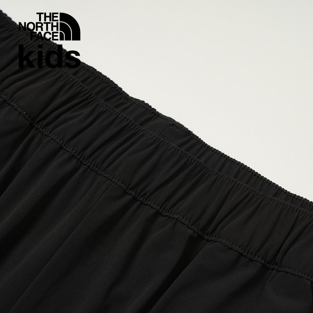 The North Face北面兒童黑色UPF防曬戶外徒步長褲｜8C0JJK3