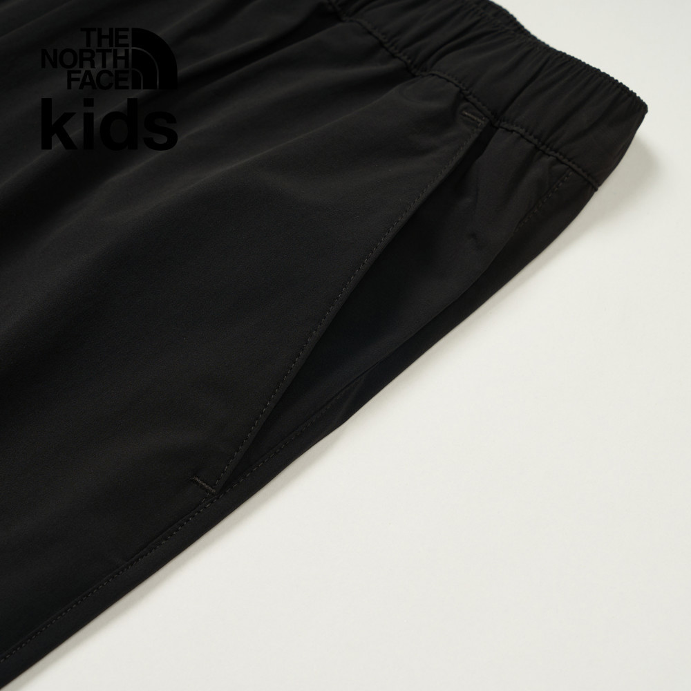 The North Face北面兒童黑色UPF防曬戶外徒步長褲｜8C0JJK3