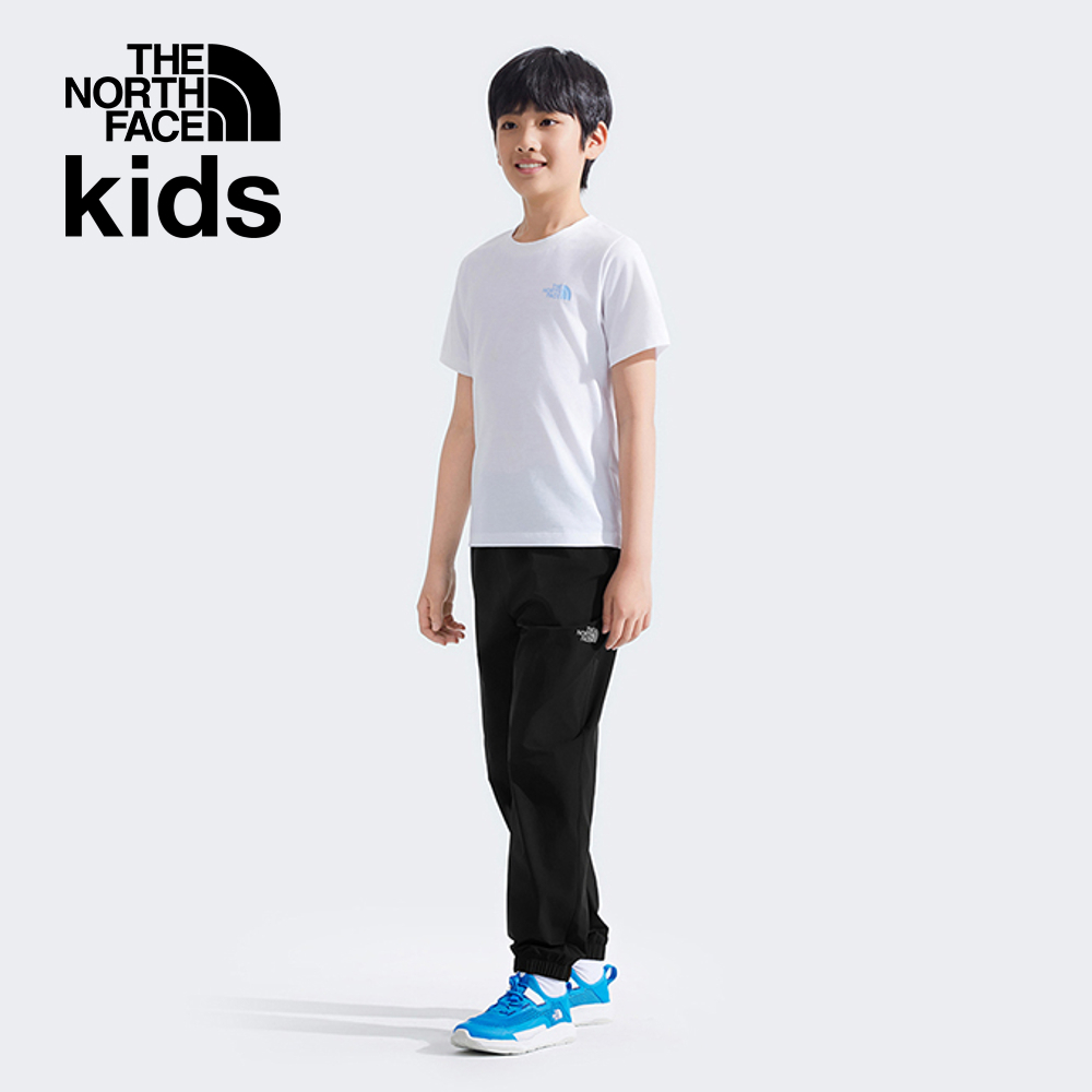 The North Face北面兒童黑色UPF防曬戶外徒步長褲｜8C0JJK3