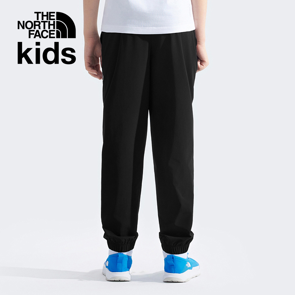 The North Face北面兒童黑色UPF防曬戶外徒步長褲｜8C0JJK3
