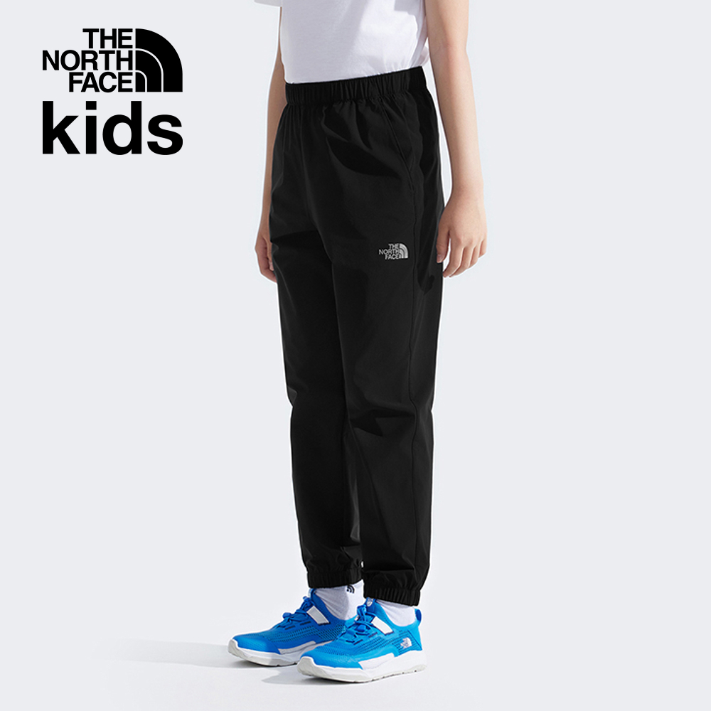 The North Face北面兒童黑色UPF防曬戶外徒步長褲｜8C0JJK3