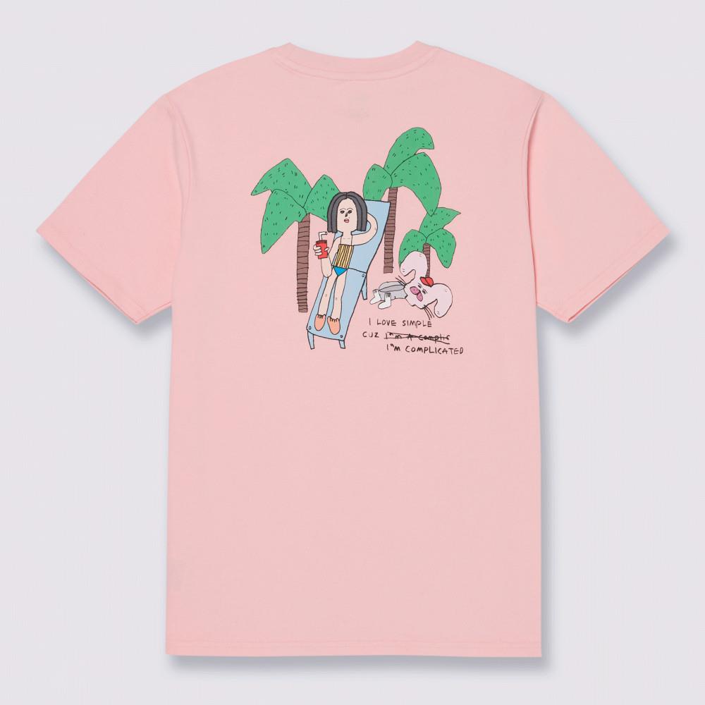 Vans Artist Collection - Riroo 女款粉色短袖T恤