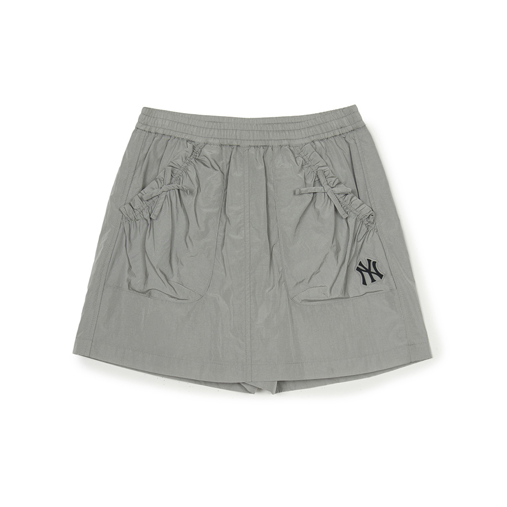 MLB KIDS 尼龍短裙 百褶裙 童裝 紐約洋基隊 (7FSKB0653-50GRS)